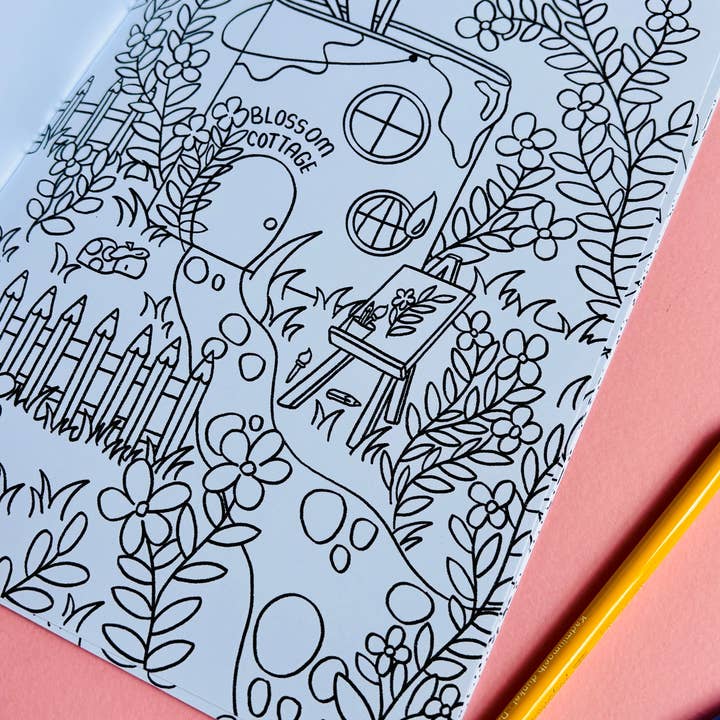 Pixiecraft – wholesale Colouring and activity book – adult – Fairy Colouring Book- Tiny Homes a Fantasy Colouring Book for Adults and Kids6