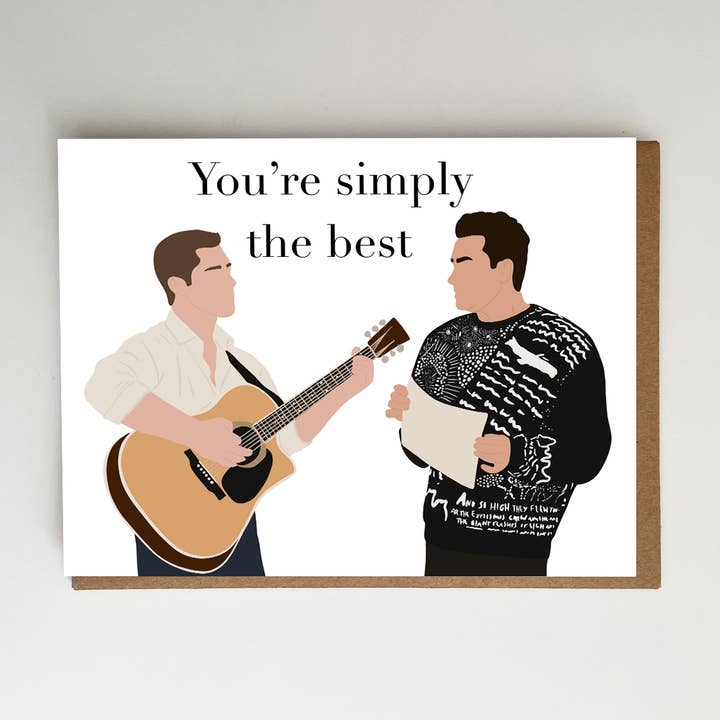 Simplemente la Mejor Tarjeta | Tarjeta de Schitt's Creek para venta al por mayor de Smar Art