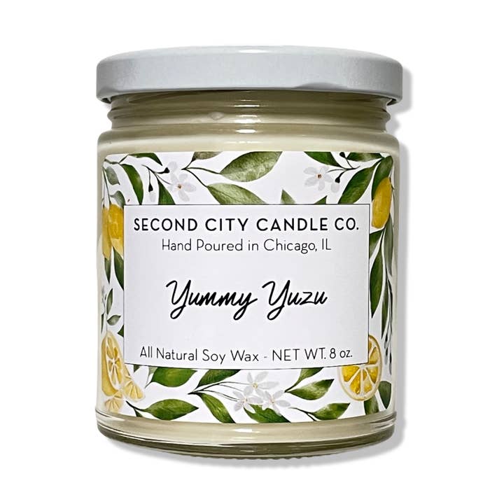 Yummy Yuzu Soy Scented Candle for wholesale by Second City Candle Company
