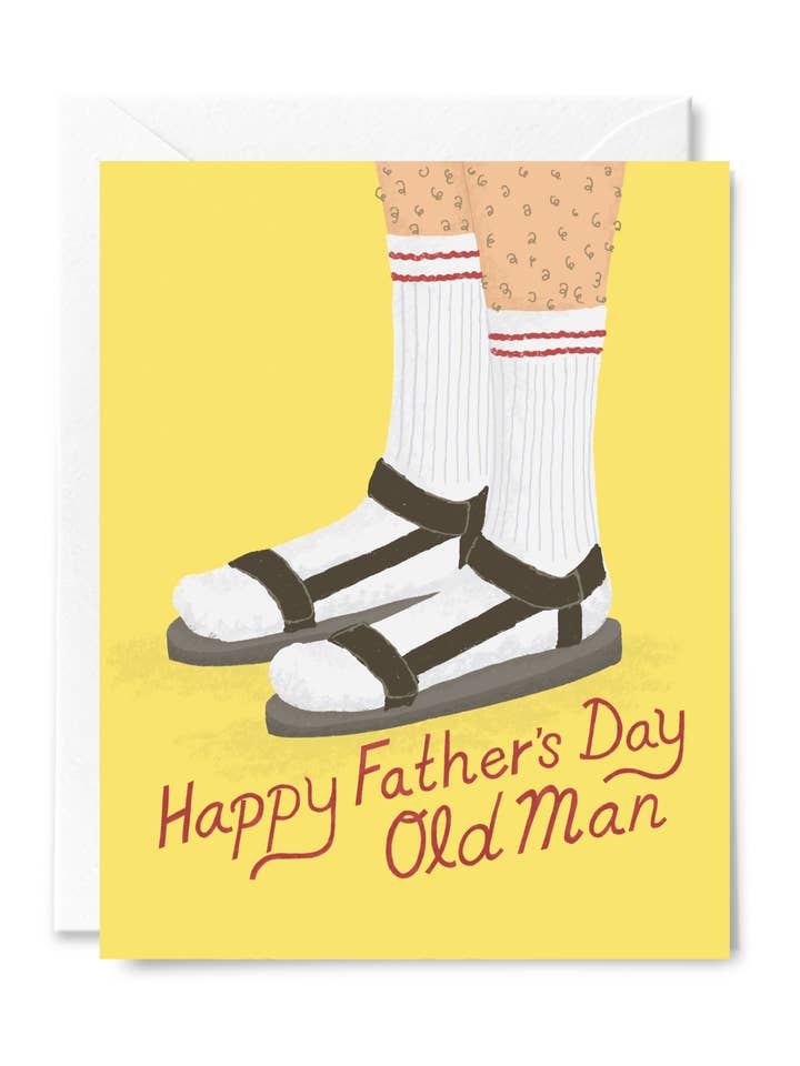 Biglietto di Auguri per la Festa del Papà Vecchio Uomo per la vendita all'ingrosso da parte di Courtney Beyer Design