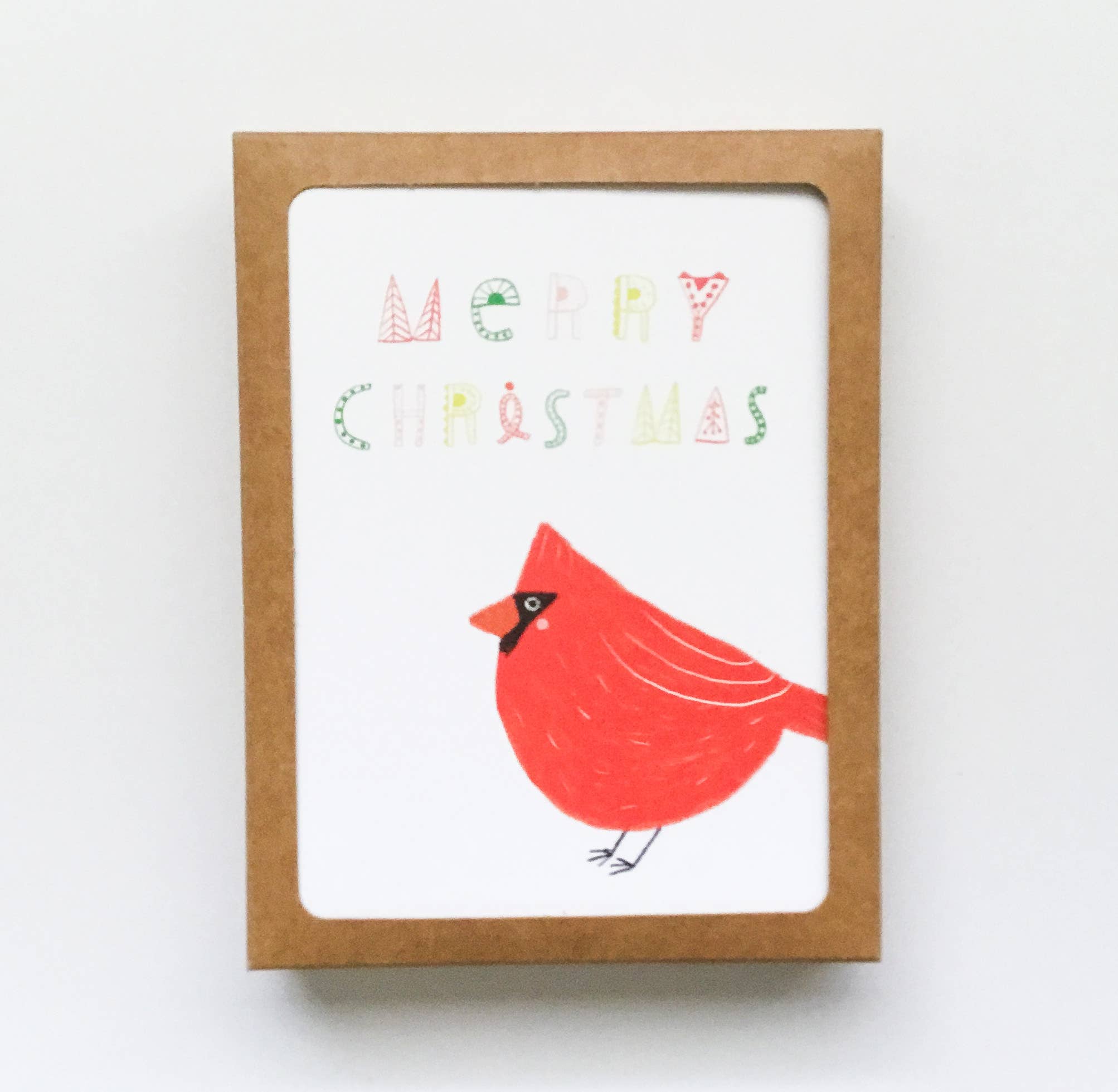 Honeyberry Studios - Wholesale Christmas Card - Cardinal Merry Christmas Greeting Card4