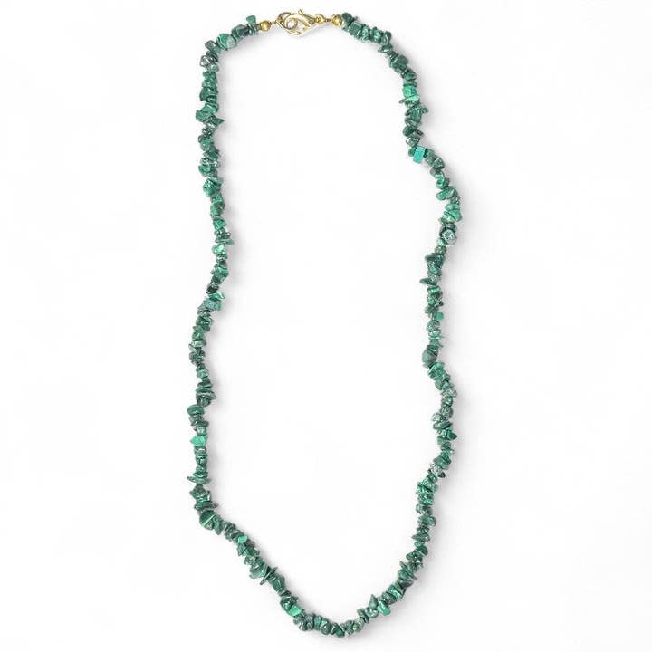 Collana malachite Congo A 45cm (perle barocche) per la vendita all'ingrosso da parte di La Boîte à Cailloux