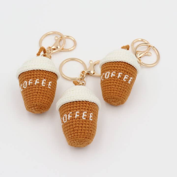 Llavero de Taza de Café Tejido a Mano para un Cálido Estímulo para venta al por mayor de Sparkle Being