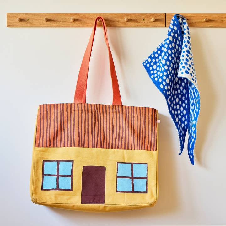 Donna Wilson – wholesale Scarf – Unisex – Blue Spotty Neckerchief4