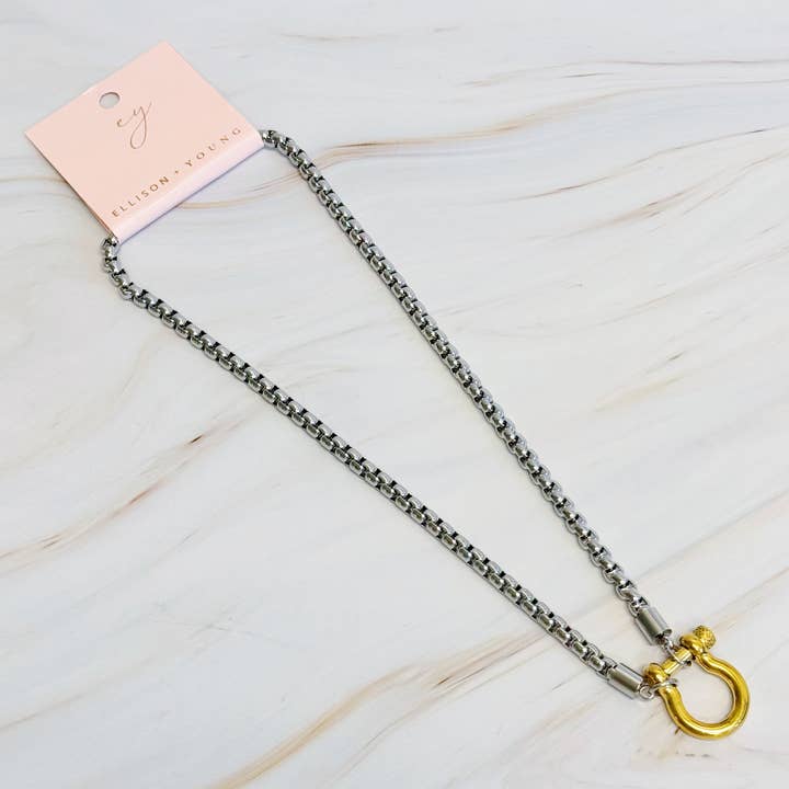 Ellison+Young - Wholesale Pendant/Charm Necklace - Luxe Pendant Box Chain Necklace4