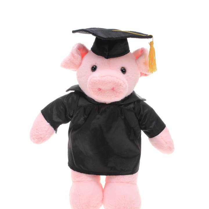 Abschluss-Tiere — Schwein 11" mit individuellem Aufdruck für den Großhandel von Plushland