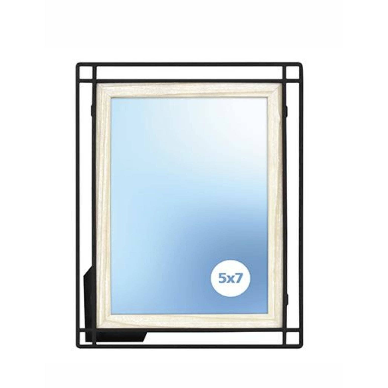 GreatBuy.com - Vente Cadres photos - CADRE PHOTO EN BOIS/MÉTAL 5"x7" C/P 4