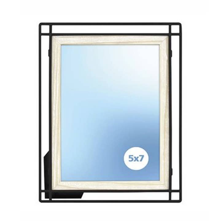 GreatBuy.com - Vente Cadres photos - CADRE PHOTO EN BOIS/MÉTAL 5"x7" C/P 40