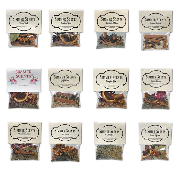 Oily Blends - Wholesale Potpourri - Simmer Scents Savory Orange peel, Cinnamon sticks Clove Bay