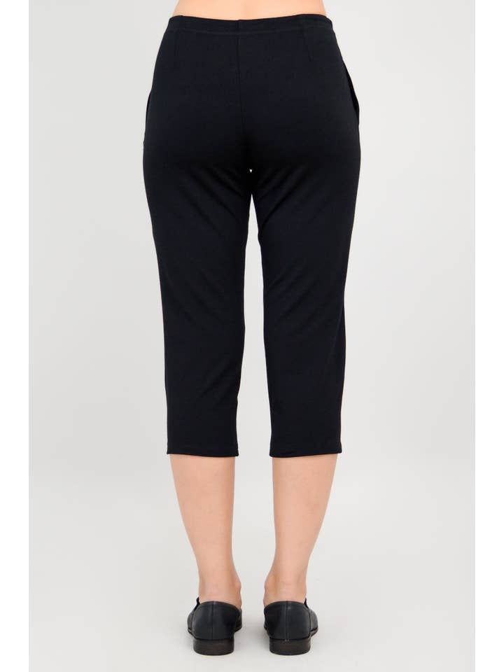 Blue Sky Clothing Co LLC - Wholesale Pants - Women's - Susan Capri, Black, Bamboo3