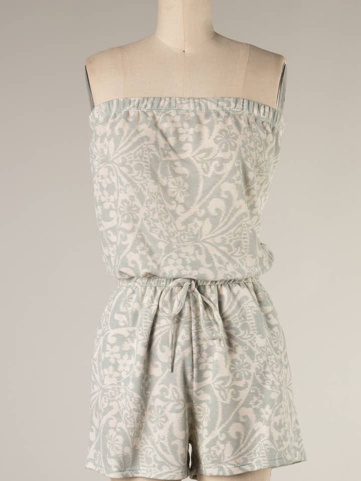 I-I-FS2350-Floral print romper for wholesale by Fascination by Intrend