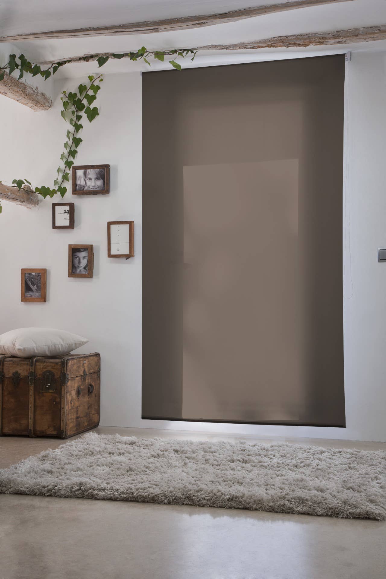 Hazelnut Aral Smooth Translucent Roller Blind for wholesale on Faire1