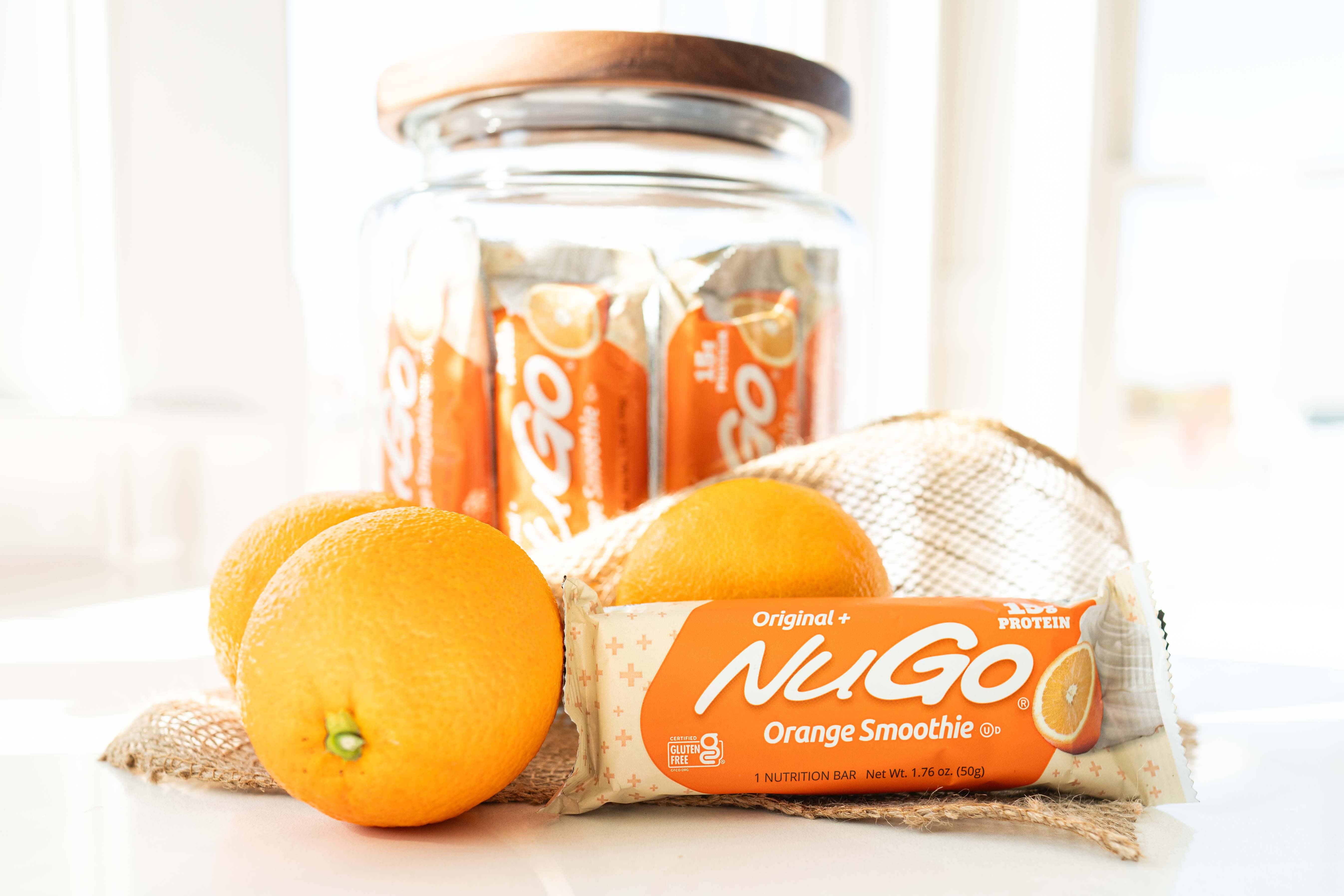 NuGo Nutrition - Wholesale Snack Bar - NuGo Original Orange Smoothie Protein Bar6