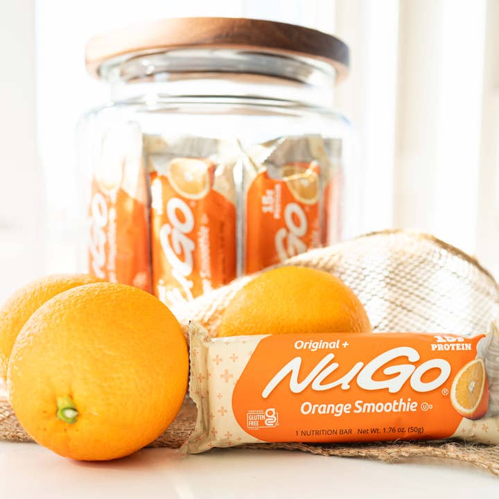 NuGo Nutrition - Wholesale Snack Bar - NuGo Original Orange Smoothie Protein Bar6