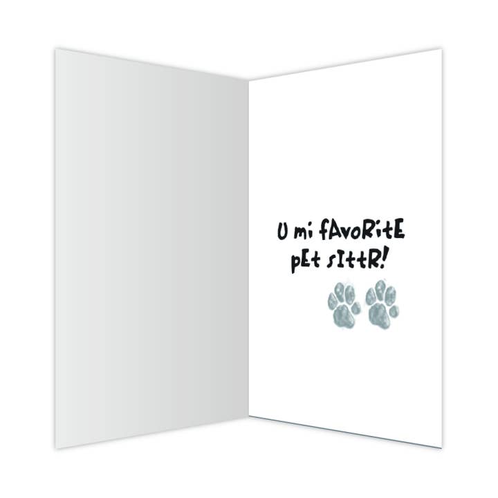 Dog Speak – Großhandel Dankeskarten – Haustier sitzend - U Feed Me1