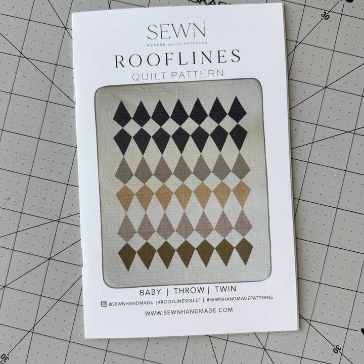 Sewn - Wholesale Craft Sewing Kit - Rooflines Quilt PAPER Pattern