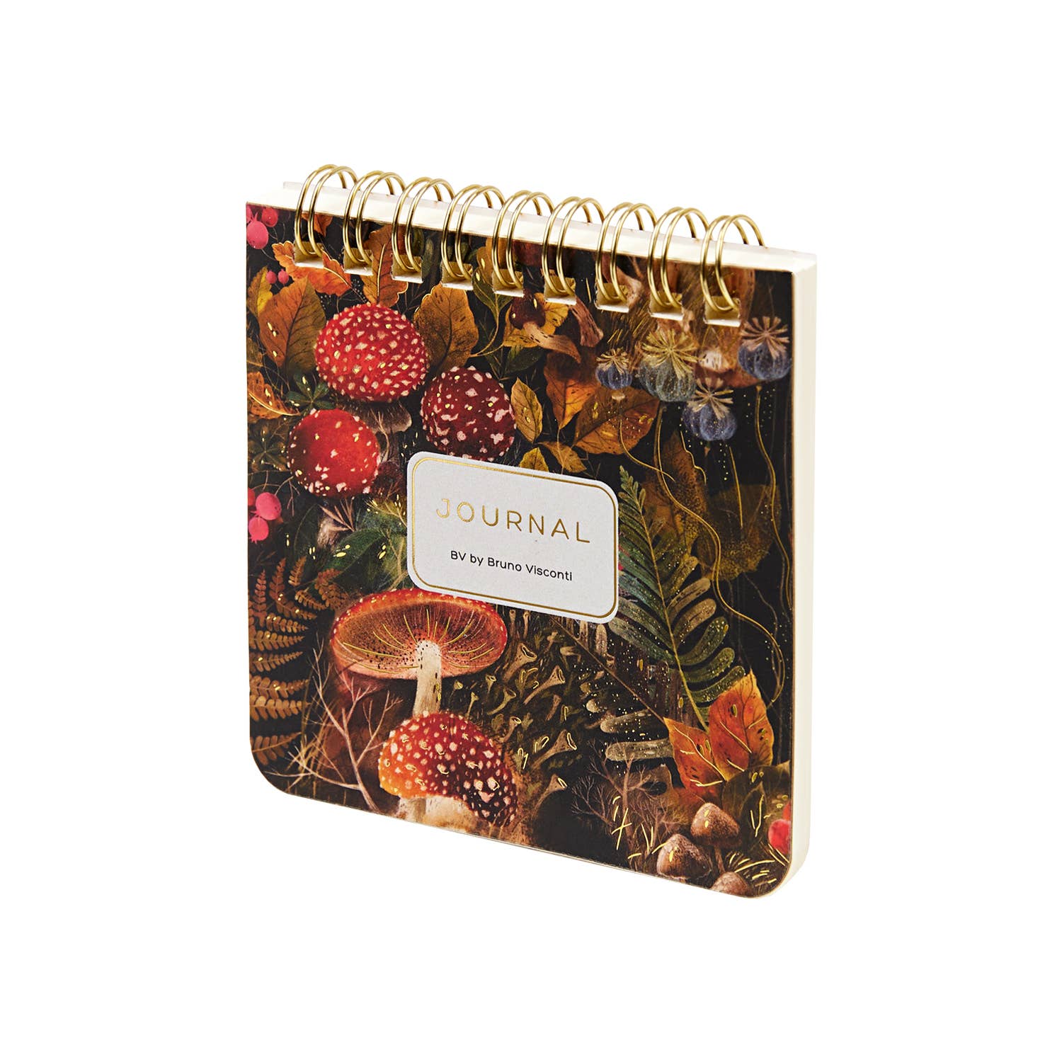 BV by Bruno Visconti - Wholesale Notepad - Pocket Art Journal - Forest Mushrooms