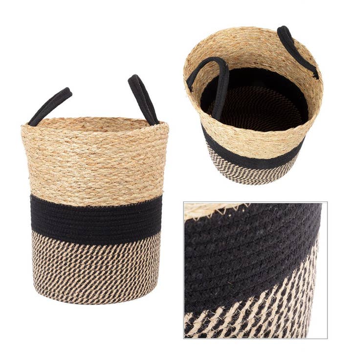 Truu Design - Wholesale Basket - Truu Design Stylish Seagrass, Cotton & Jute Storage Basket