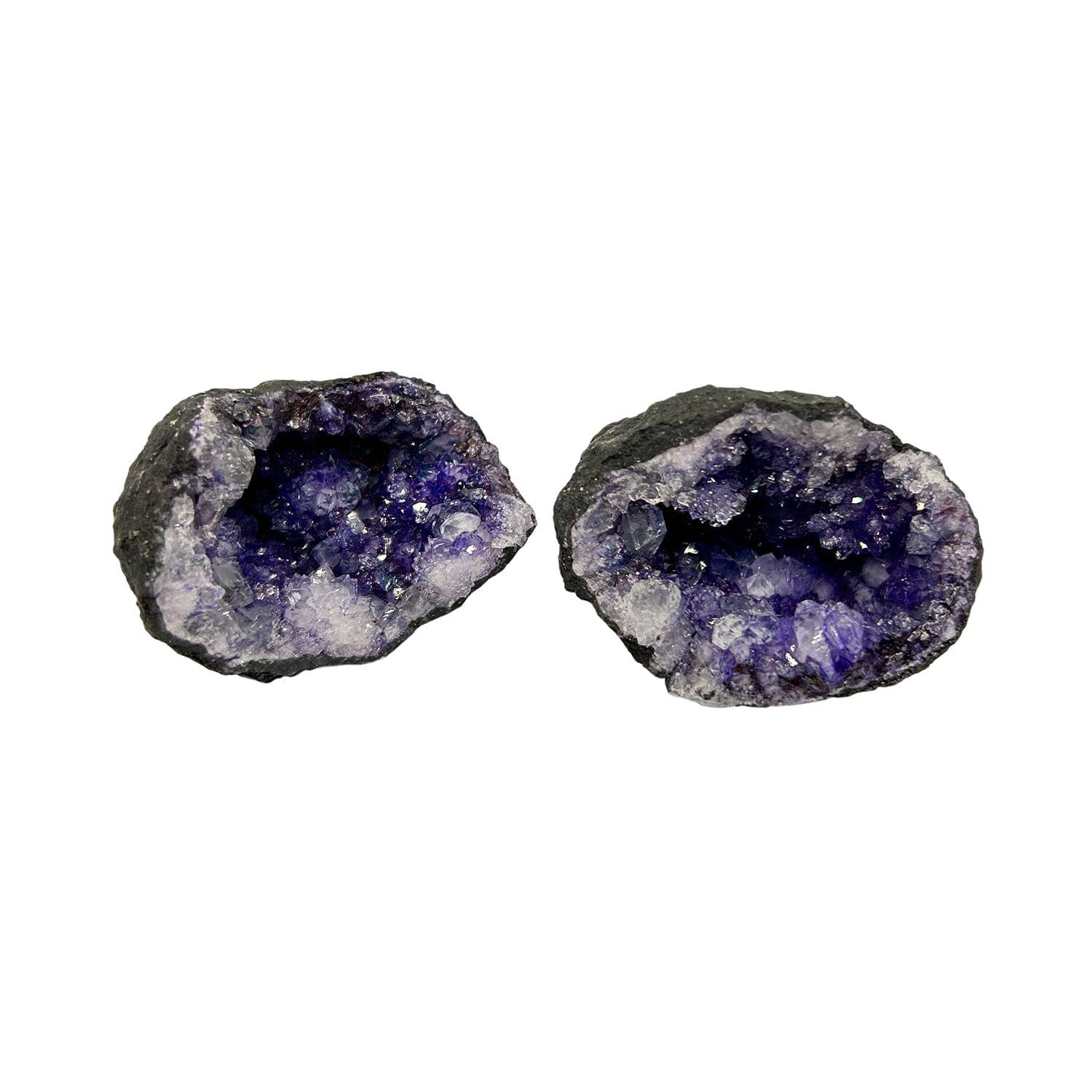 Etnico del Mondo - Wholesale Spiritual Stone/Crystal - Natural Geode Split-Purple Decorative Crystal #14