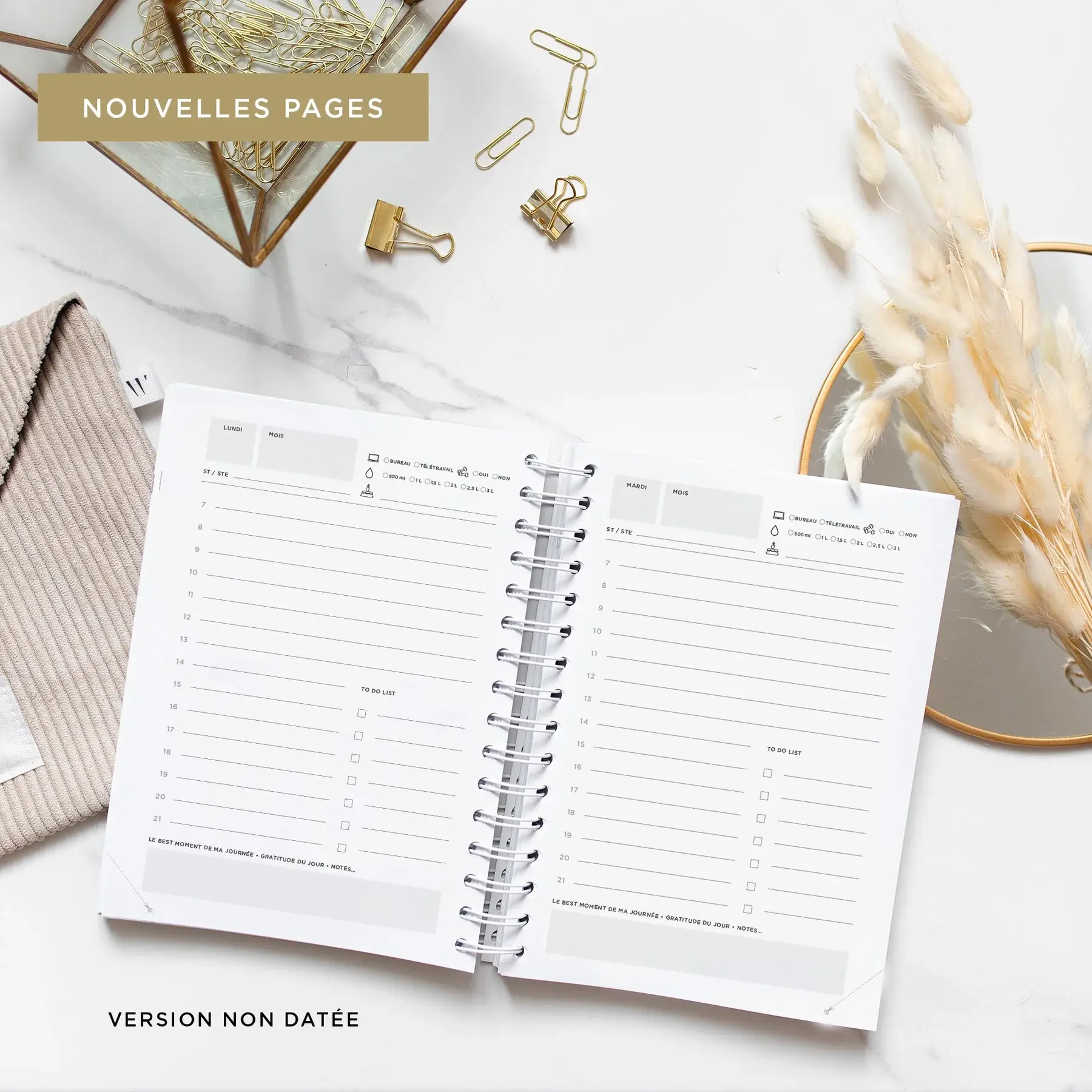 Women Warriors – wholesale Planerare – Never Give Up 360 - Golden Bird daglig planeringskalender7