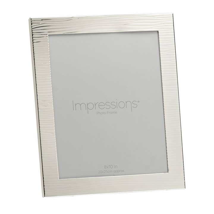Impressions Ripple Texture Silverplated Frame 8" x 10" for wholesale by WIDDOP and Co. US