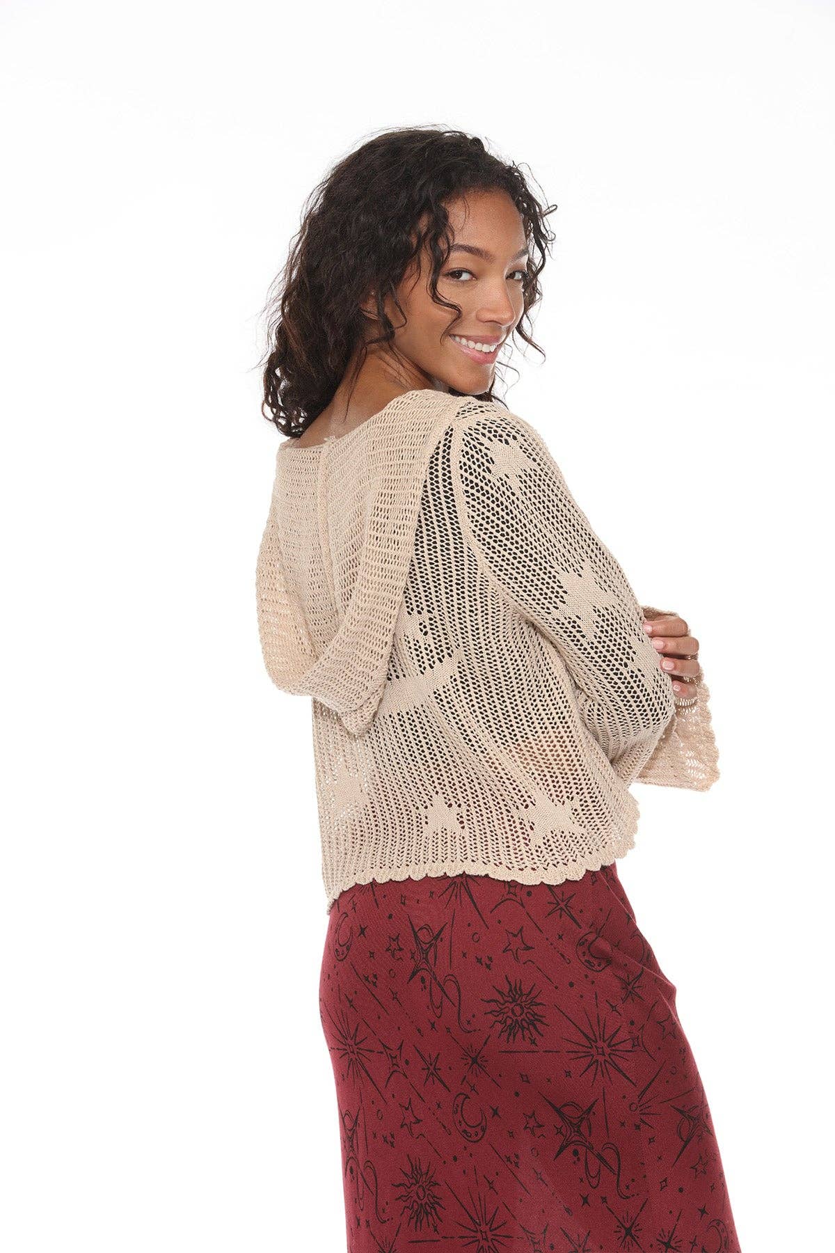 Lakhays Collection Inc. – Großhandel Hoodie – Damen – Himmlische Lacy Cropped Zip Hoodie13