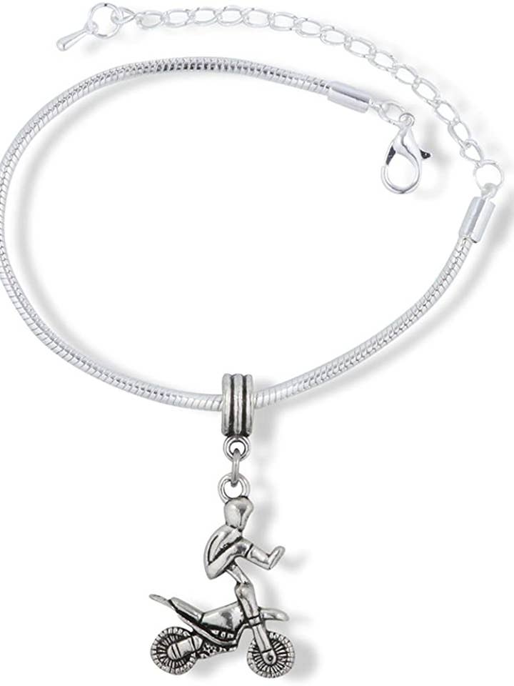 Emerald Park smycken Motocross Stunt Trick över handtag barer orm kedja Charm Armband för wholesale av Dave The Bunny