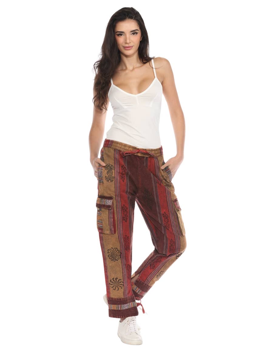 The Collection Royal / Royal Handicrafts - Wholesale Pants - Women's - Cotton Washed Boho Hippie Genie Pants39