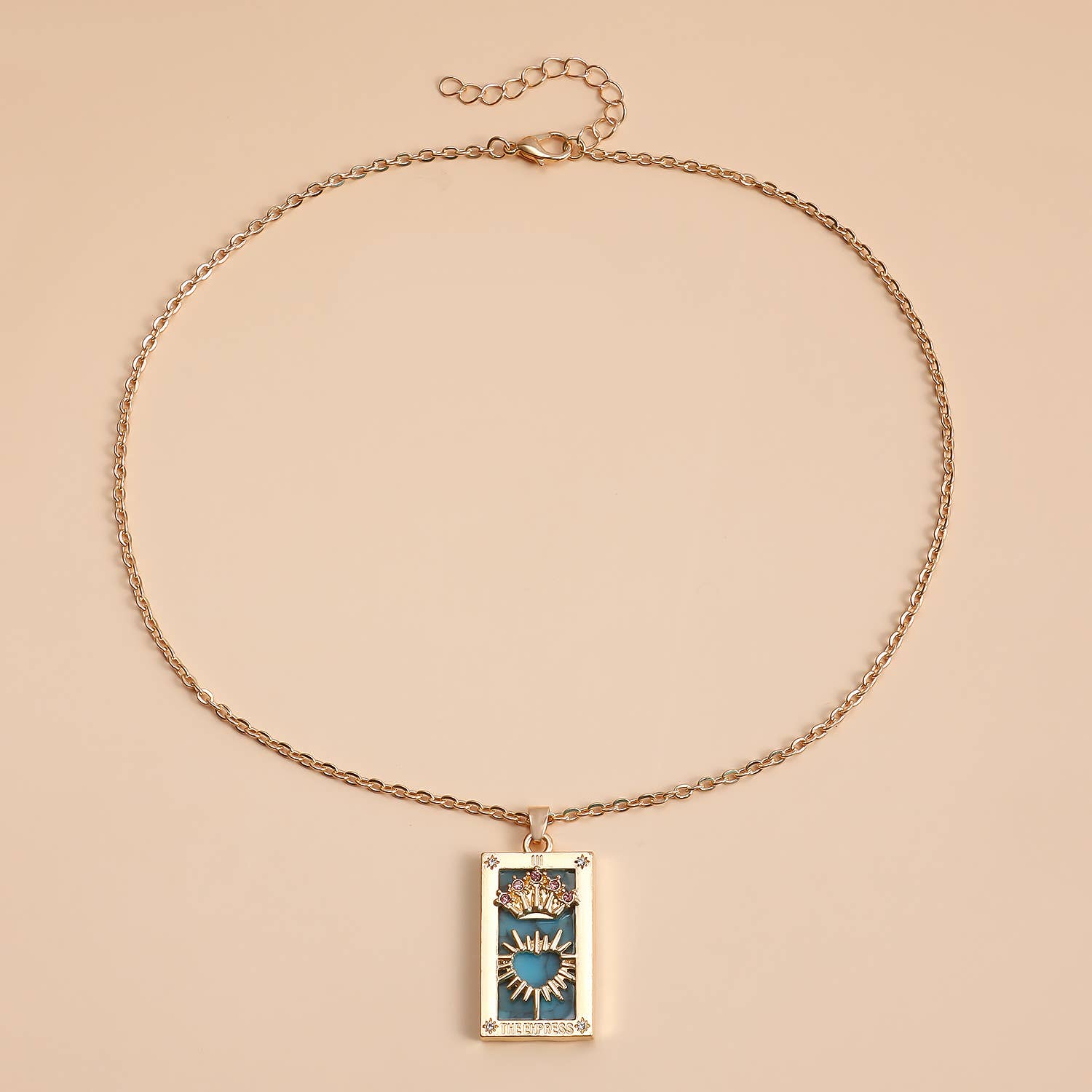 Gemscape UK - Wholesale Pendant/Charm Necklace - Tarot Design Necklace with Crystal - Chic Trendy Jewellery32