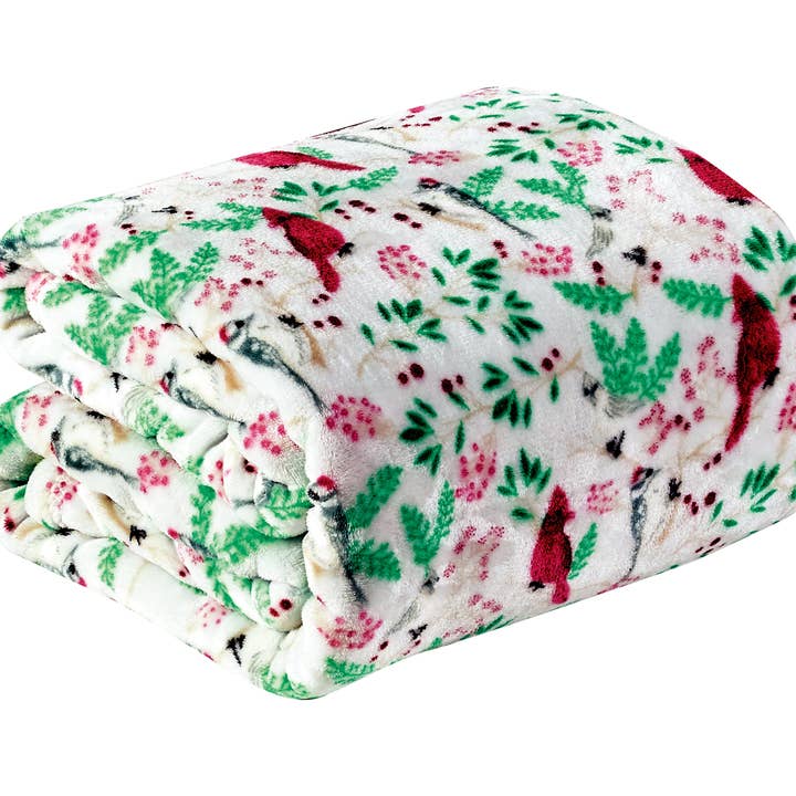 Infinite Basics - Wholesale Throw Blanket - Christmas Blanket Cozy Festive Holiday Throw Blanket 50" x 60"22