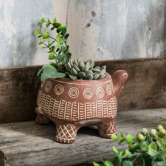 Vagabond Vintage - Wholesale Plantenpot - PLANTENBAK VOOR RODE SCHILDPADDEN IN CEMENT1