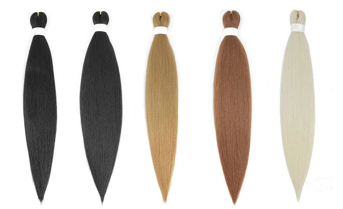 Pre-stretched 24 Inch Yaki Hair Extension Bundle for wholesale by Dangles Bangles More Co