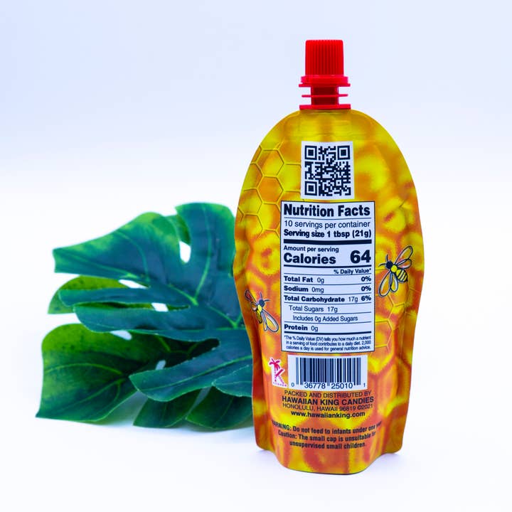 Hawaiian King Candies - Wholesale Honey - Hawaii Market 100% Hawaiian Honey 8oz /18c1