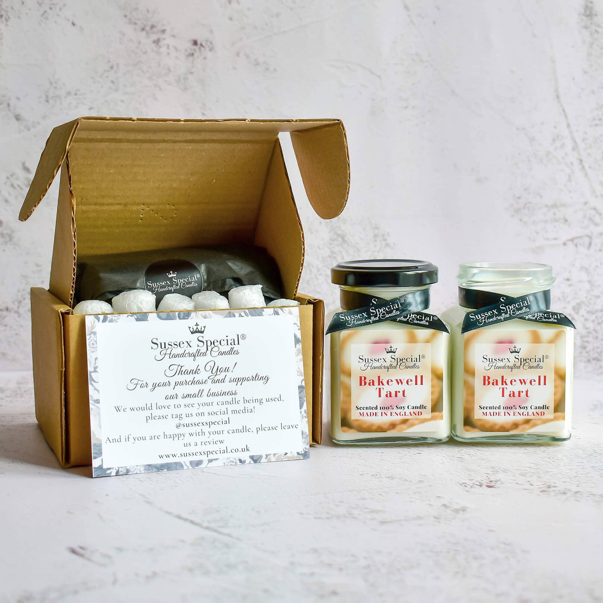 Sussex Special - Vente Bougie en bocal - Bougie de soja parfumée Bakewell Tart3