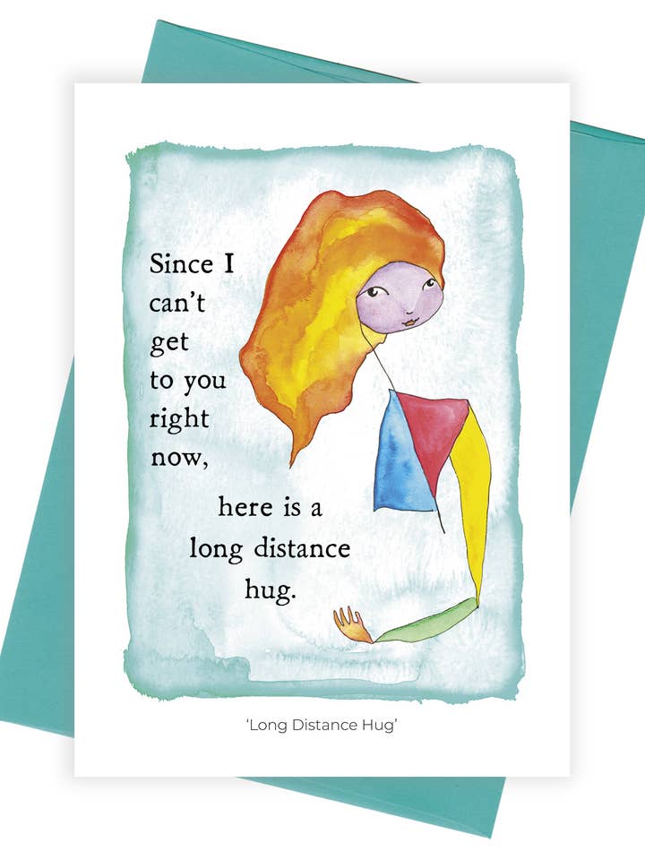 Long Distance Hug Card Pack of 6 for wholesale by StoryPeople