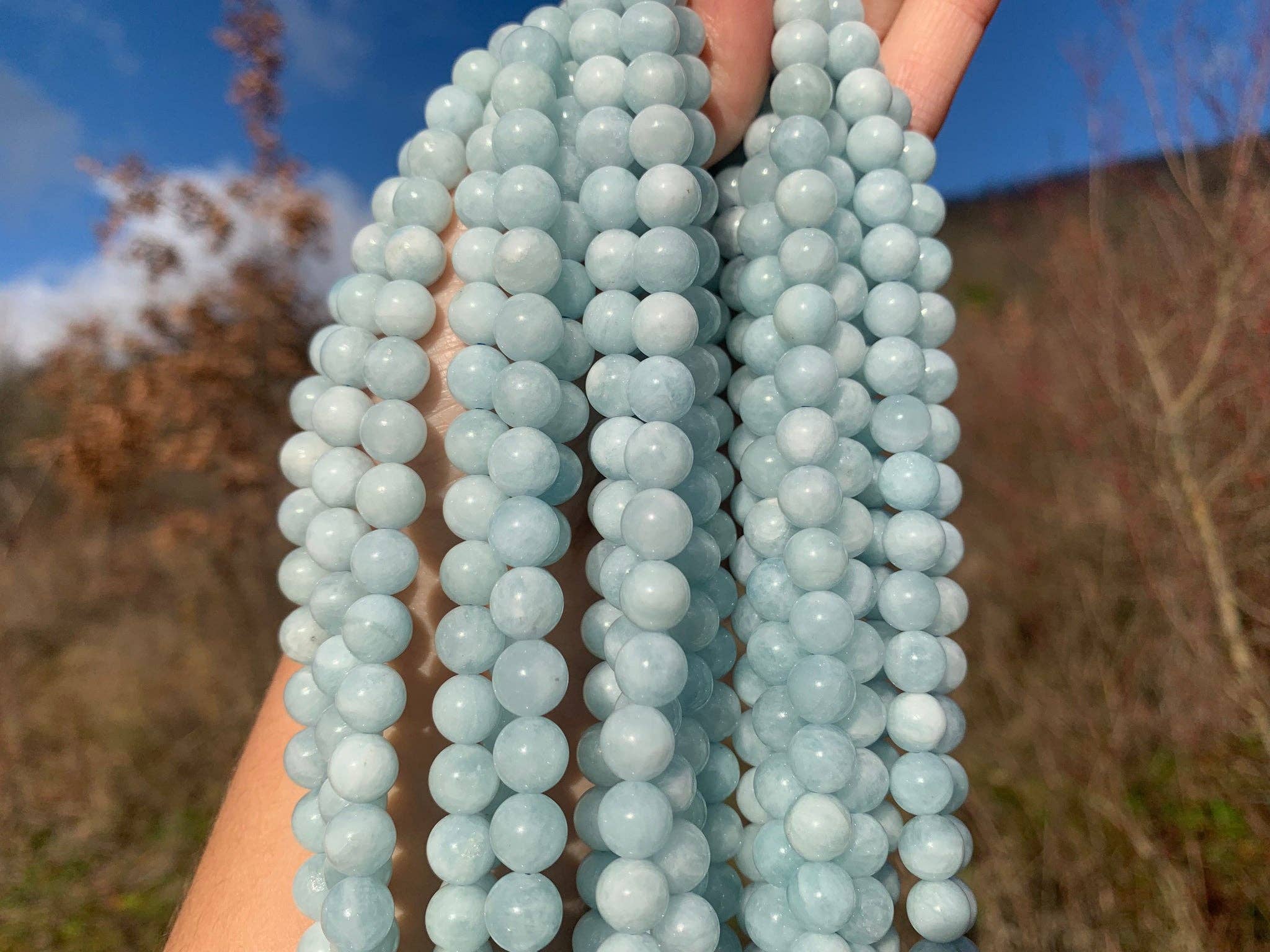 REMOVED BRAND - Wholesale Beads - Aquamarine beads between 4 and 12 mm AMU5