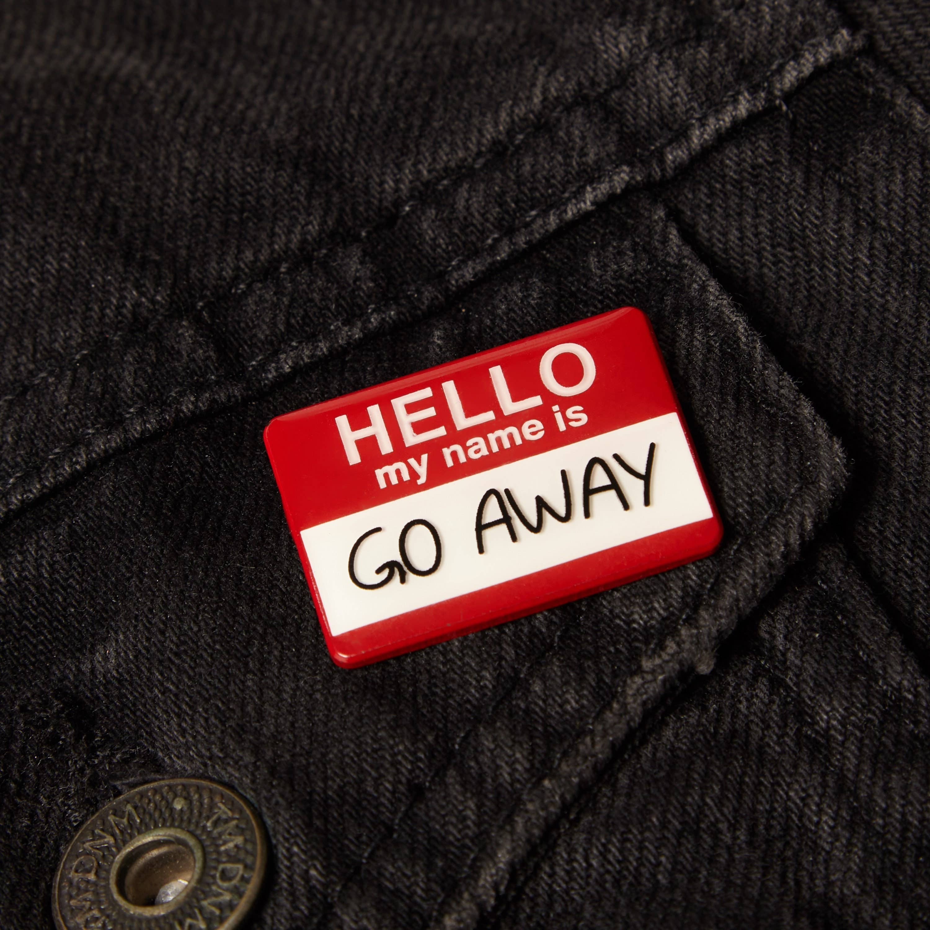 Higglebees – wholesale Lapel pin/button – Hello My Name Is - Enamel Pin Badge1