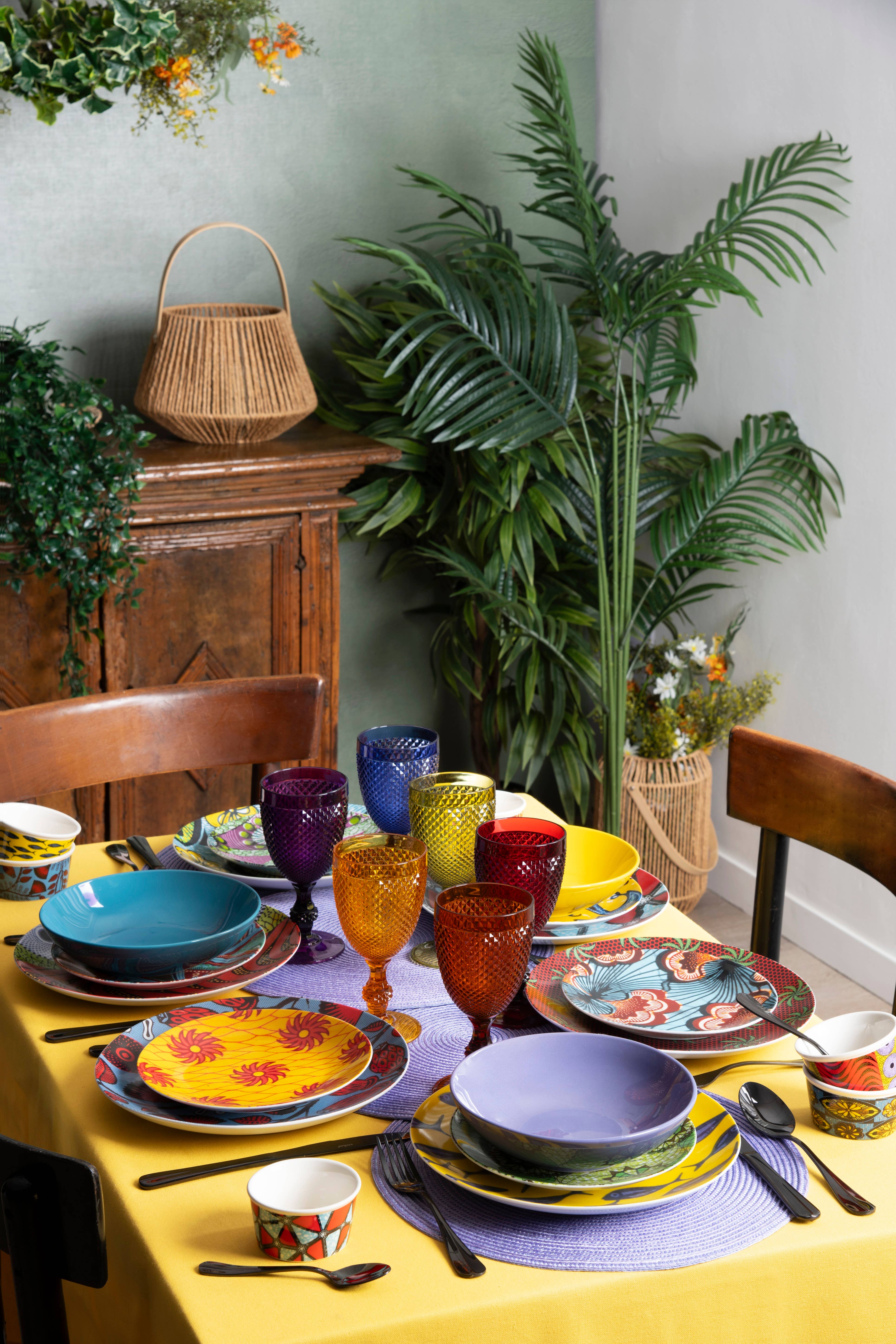 Rosso Set of 6 Diamond Rosé Glasses CL 39 for wholesale on Faire3