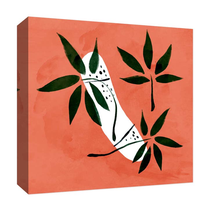 Intense Orange 22'' x 22'' Canvas Wall Art for wholesale by PTM Images