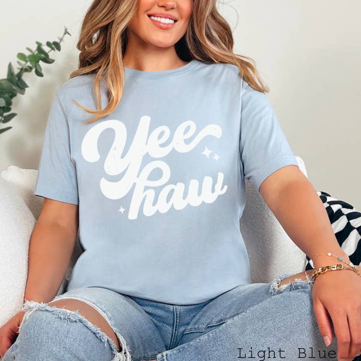 Shoppe SHC - Wholesale Screen Printed T-Shirt - Women's - Yee Haw Graphic Tee | Country Graphic Tee | Bella Canvas12