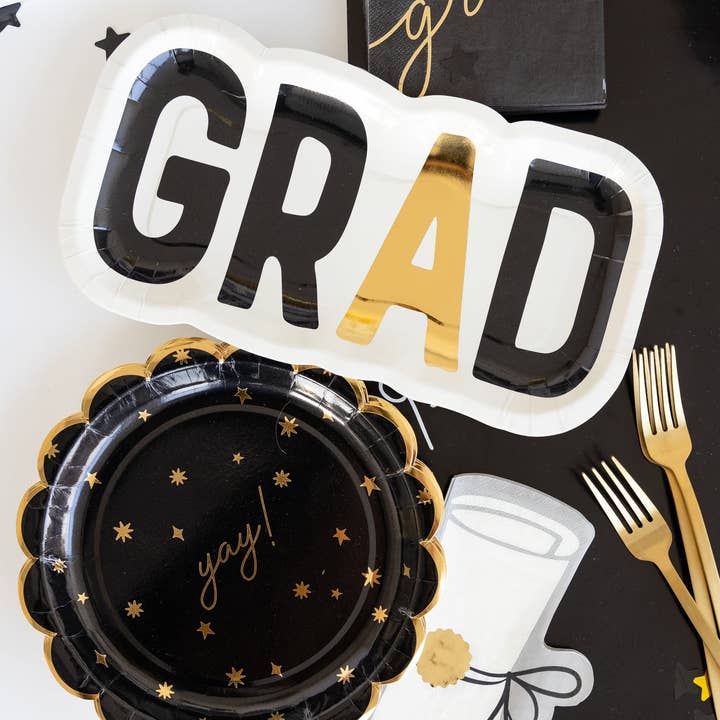My Mind’s Eye - Wholesale Disposable Plate - GRD1044 - GRAD Shaped Paper Plate