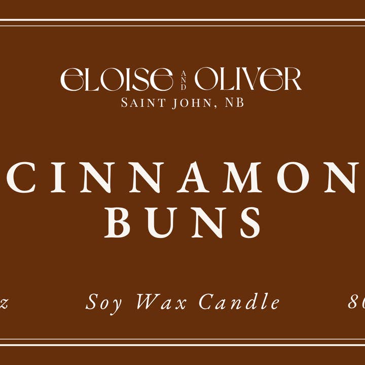 Eloise and Oliver - Wholesale Novelty Candle - 8oz Cinnamon Buns Candle4