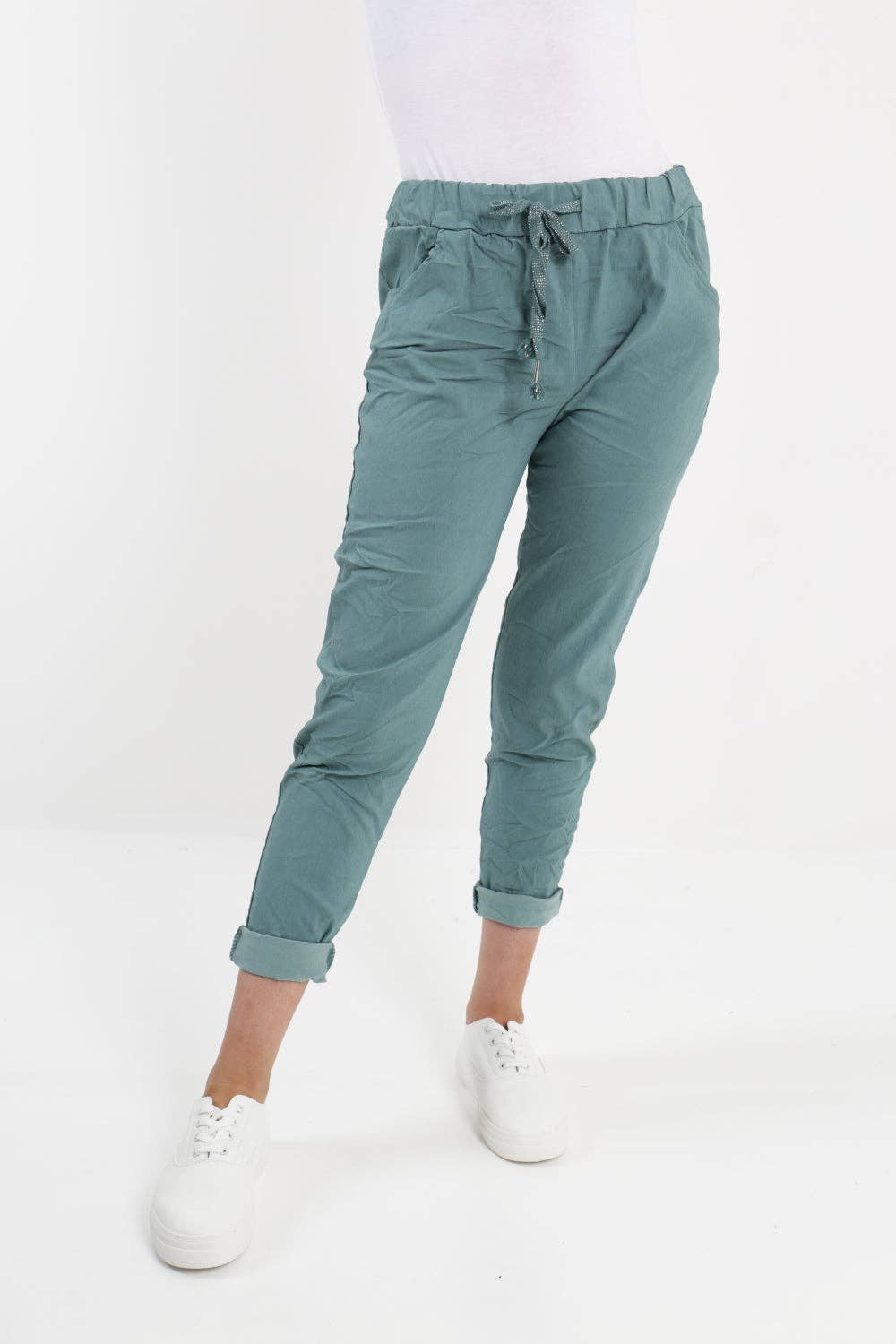 Miss Bold – Großhandel Hose – Damen – Einfarbige Zauberhose für Damen, italienisch, mehrfarbig54