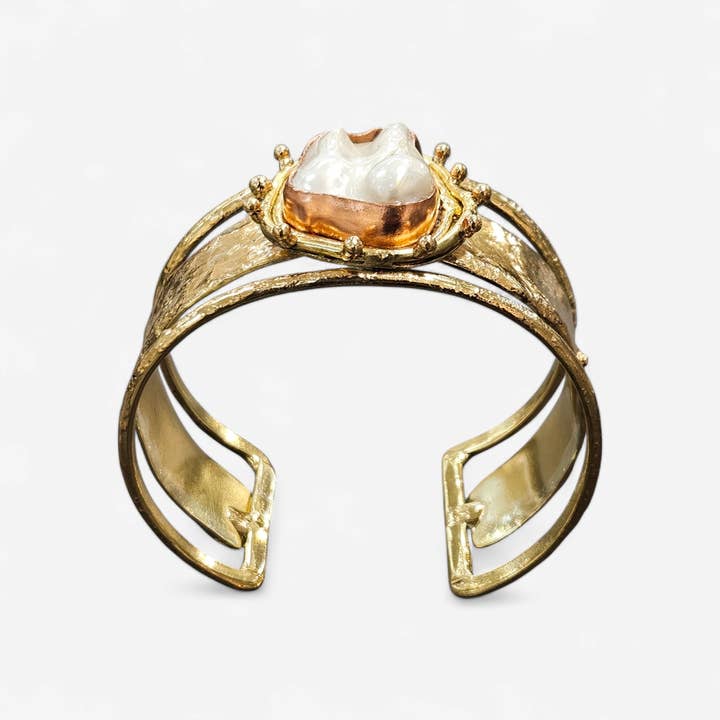 Koda Wearables - Wholesale Cuff Bracelet - Athena Pearl Cuff1