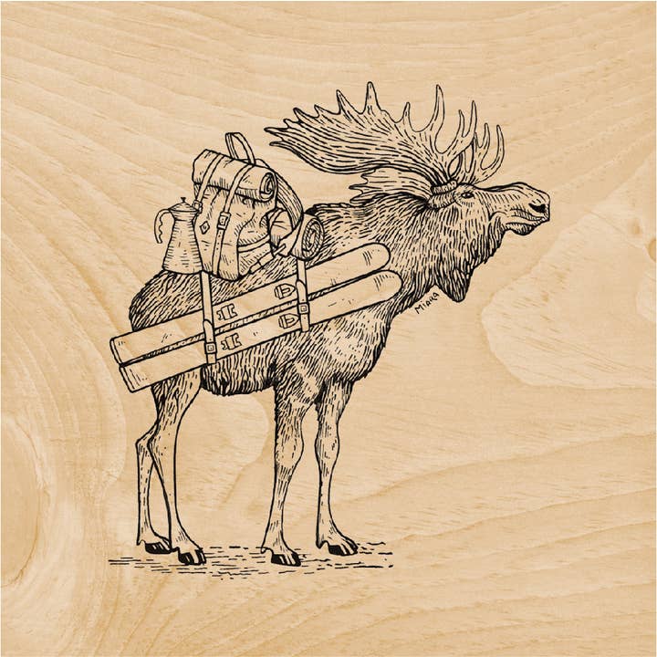 Wood Poster Winter Élan/45T-7in for wholesale by Woodhi