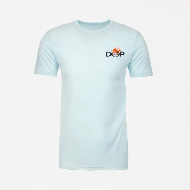 Blå DEEP Kraken Herre T-shirt for engroshandel på Faire1