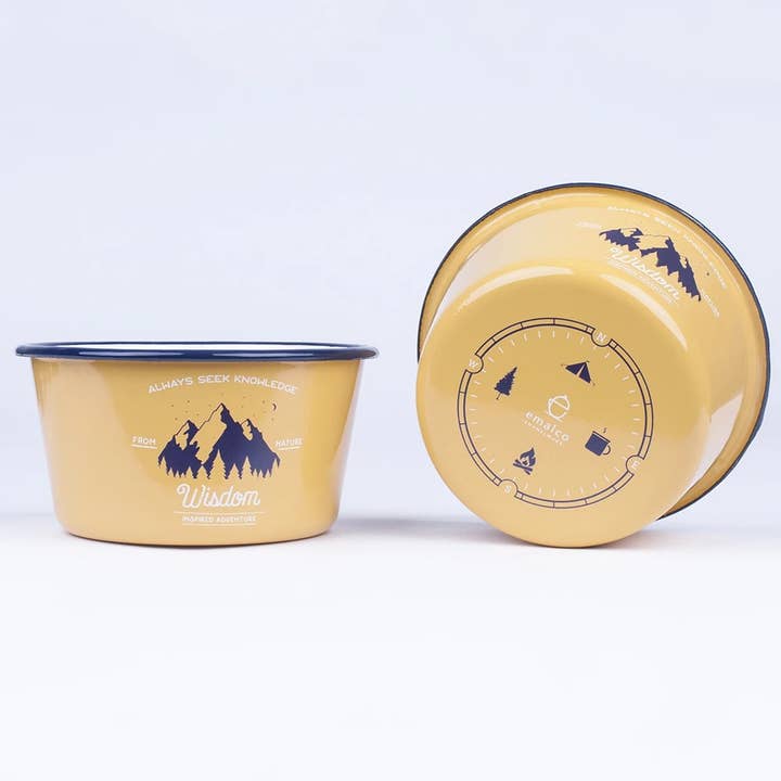 30.4 oz Conical Bowl | WISDOM for wholesale by Emalco Enamelware