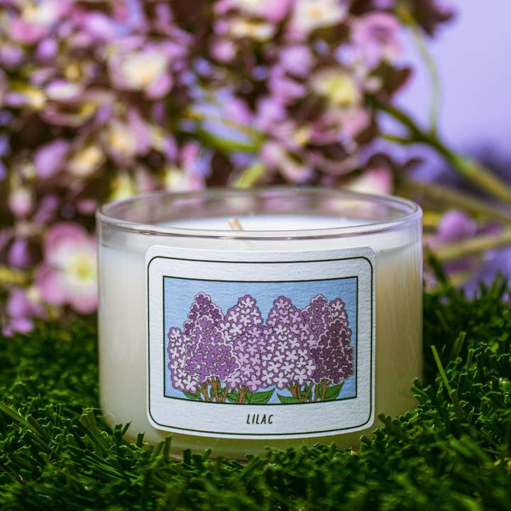 Fresa Creative - Wholesale Jar/Filled Candle - Lilac | Floral Mini Candle / Latina + Midwest Inspired1