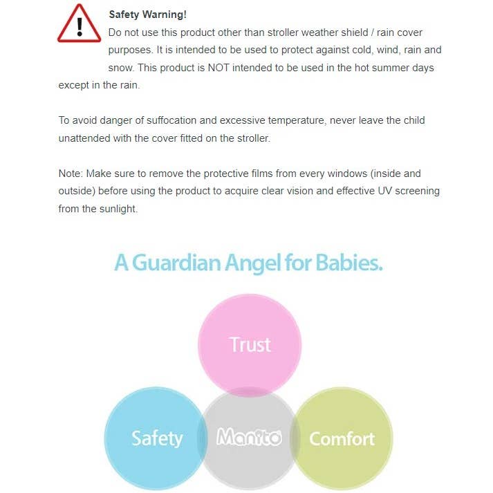 Manito – wholesale Pram cover/accessory – Elegance Alpha Stroller Weather Shield - Small (Navy)9