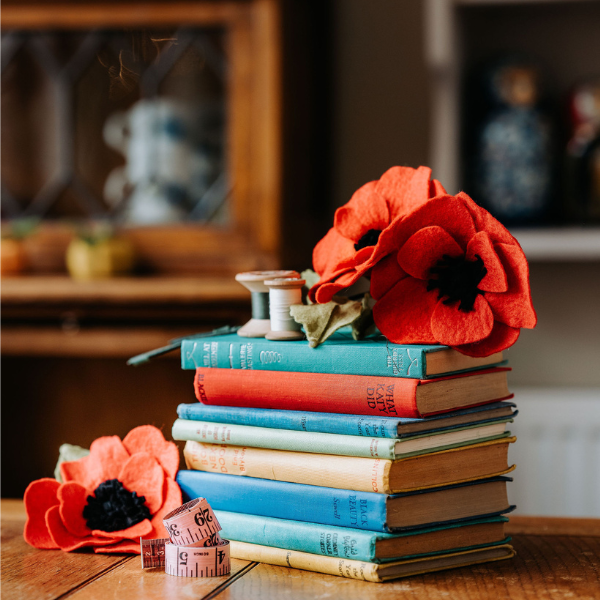 The Crafty Kit Company – wholesale DIY-pysselkit – Filt vallmo blomma hantverk kit2